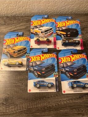 Hot Wheels Audi Sport Quattro Bundle – 5 Car Lot – New on Card